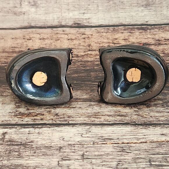 Black Bear Cub Salt Pepper Shakers Set Kitsch Albany New York Souvenir Vtg Japan - Picture 7 of 9